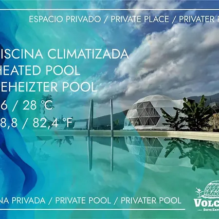 캠프장 Domo Volcano Experience Piscina Climatizada
